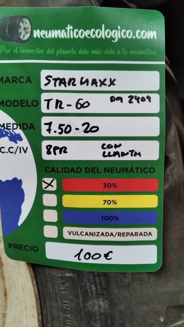 STARMAXX 7.50-20 + LLANTA