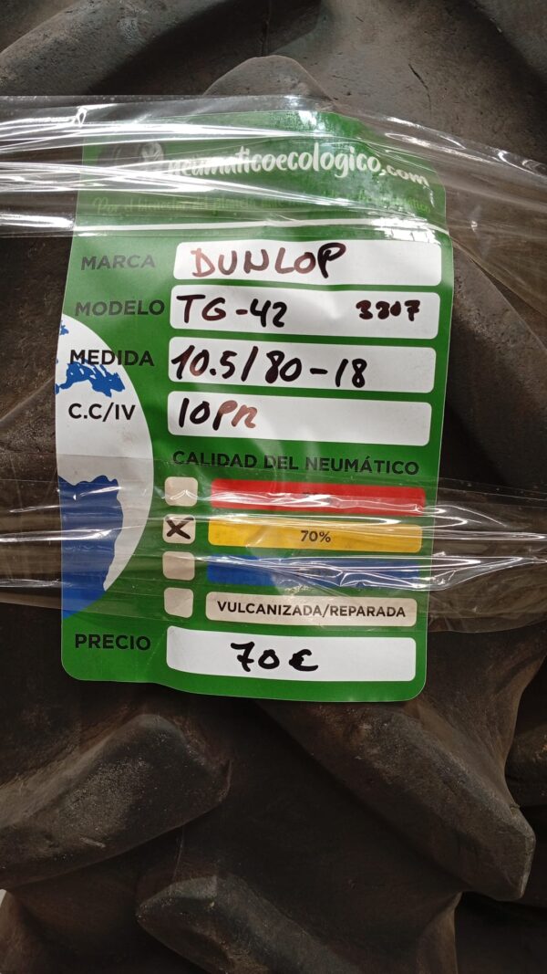 DUNLOP 10.5/80-18