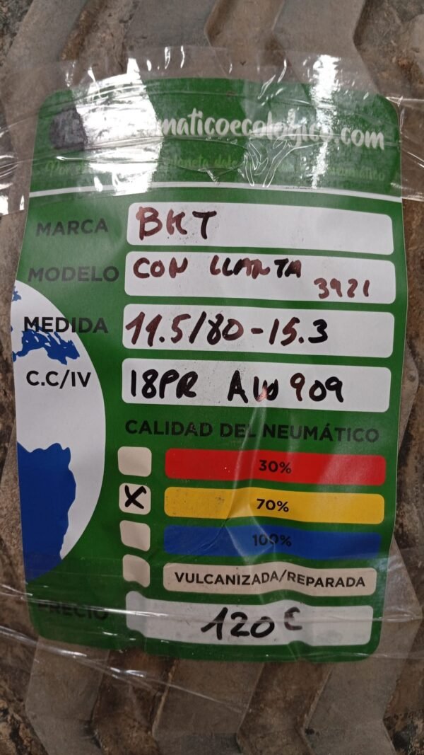 BKT 11.5/80-15.3 + LLANTA