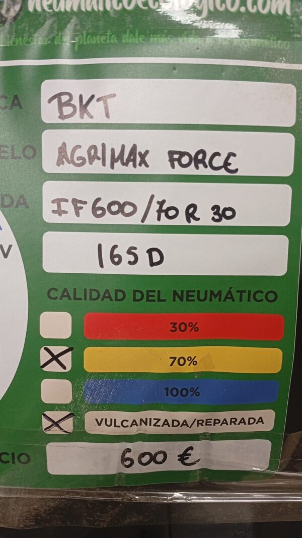 BKT 600/70R30