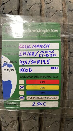 LONGMARCH 435/50R19.5 + LLANTA