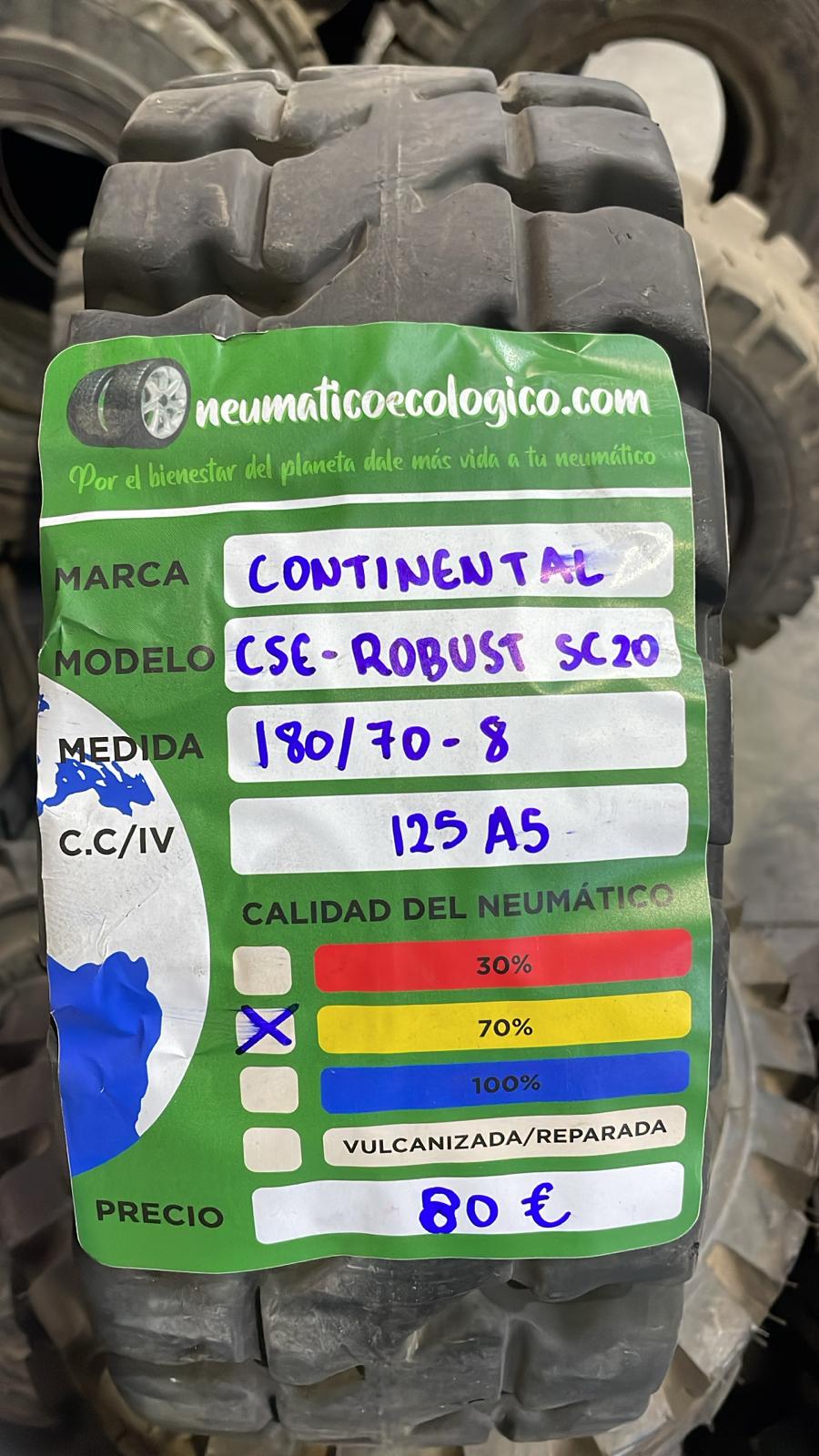 CONTINENTAL 180/70-8 MACIZA