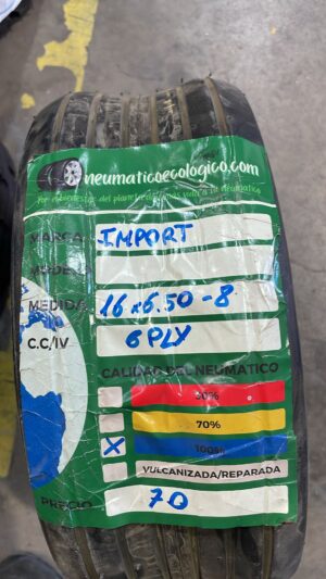 IMPORTACION 16X6.50-8 + LLANTA