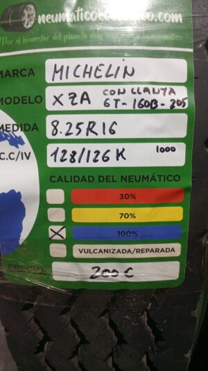 MICHELIN 8.25R16 + LLANTA
