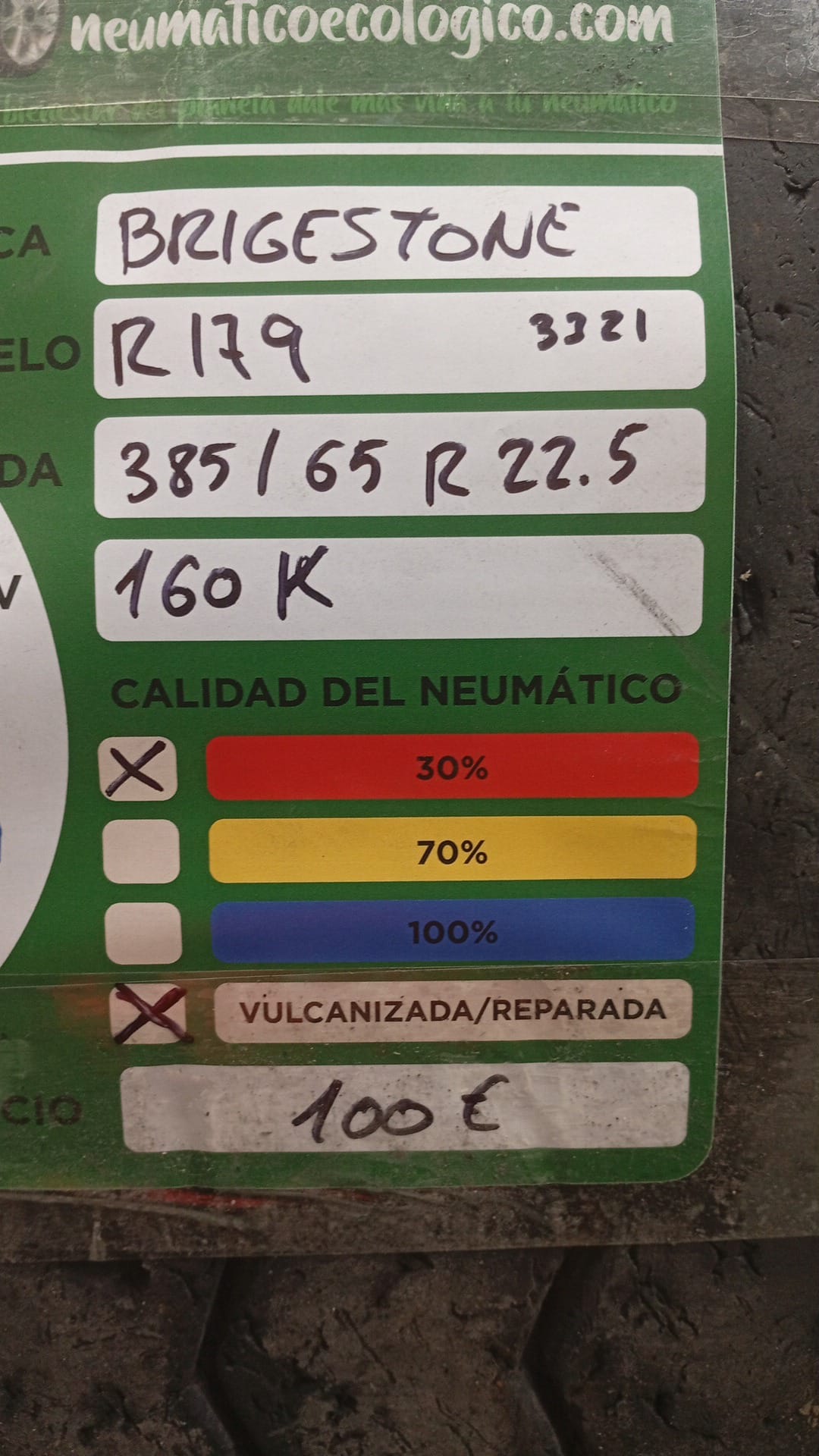 BRIDGESTONE 385/65R22.5