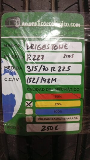 BRIDGESTONE 315/70R22.5
